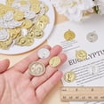 thumbnail image 3 of 100 Pcs Tibetan Coins Queens Heads Beads 2 Colors Flat Round Metal Pendants Dangle Charms for DIY Earrings Bracelet Necklaces Crafting Jewelry Making Multi-color, 3 of 5