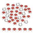 thumbnail image 1 of Uxcell Rhinestone Studs, Rhinestone Claw Beads Nailhead Crystal Claw Rivets Punk Spikes Decorative Round Rivet Red 8 mm, 1 of 7