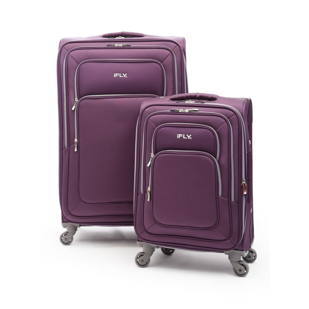 iFLY iFLY Softside Luggage Jewel 2 piece set, Purple