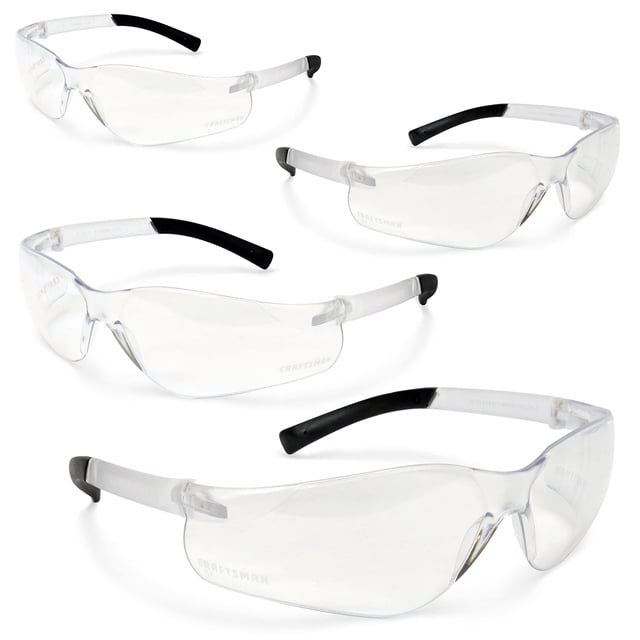 Gafas de seguridad Craftsman, ligeras y transparentes, paquete de 4