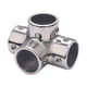 thumbnail image 1 of Conector de tubo marino, pieza de reparación de Hardware marino, accesorio de pasamanos para barco Ángulo recto de 4 vías, 1 of 7