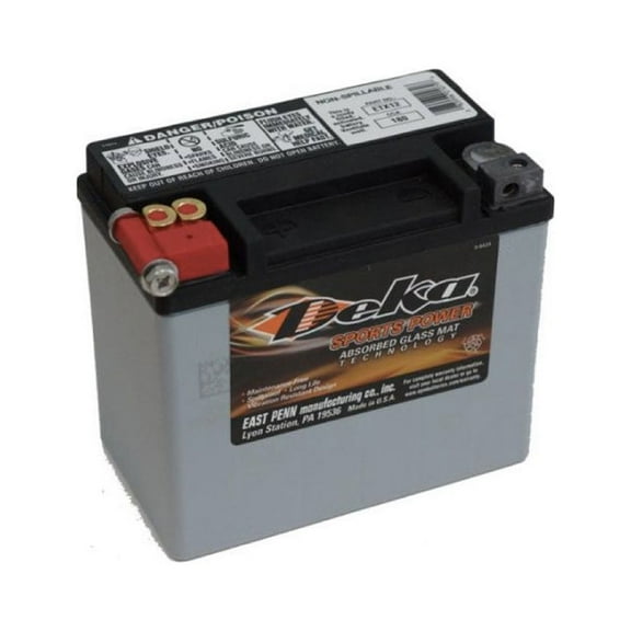 Deka ETX12 Battery, 12V 180CCA AGM Made in USA