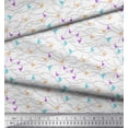 thumbnail image 2 of Soimoi Modal Satin Fabric Bird Artistic Printed Craft Fabric by The Yard 42 Inch Wide, 2 of 3