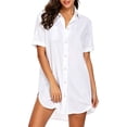 thumbnail image 2 of Shine Up Womens Swimsuit Cover Up Shirt Summer Cardigan Tops Bikini Beachwear Loose Beach Bathing Suit, 2 of 4