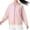 Pink, variant on Girls' Summer Sun Protection Jacket, Lightweight Color Block Breathable Ice Silk Soft Stretch Outerwear Green Size 13-14 T