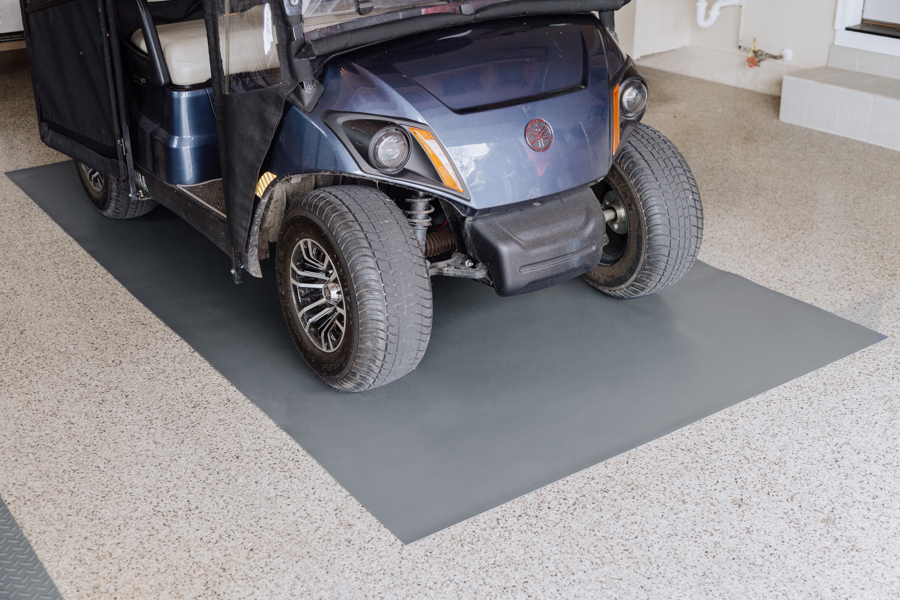 Garage Floor Mat 6.6x8.5 Feet Absorb Liquid Golf Cart Mat for Garage  Waterproof Rubber Backing Layer Garage Mats for Under Car Protects Floor  from