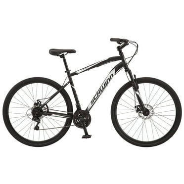 Schwinn 700c Glenwood Hybrid Bike, Adults  14 Years, Black, 21 Speeds