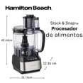 thumbnail image 2 of Procesador de Alimentos Hamilton Beach Stack & Snap 12 Tazas | Disco Reversible + Cuchilla Sin BPA, 2 of 8