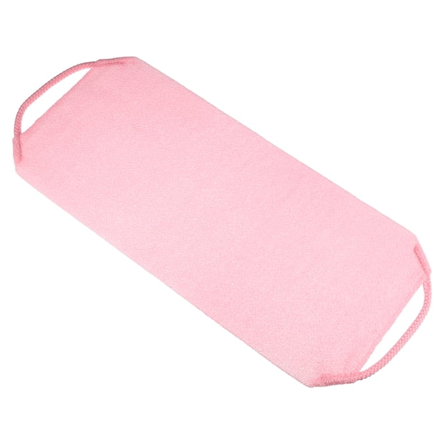 Toalla de Exfoliación de Cuerpo Elástica 1 Pc de Unique Bargains para Ducha, 18.50"x8.27" Rosa