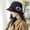 Black, variant on Elegant Blend Skull Cap Bucket Hat for Women Wide Curved Brim with Decorative Details Dress Cap for Winter Outings Garden Parties Museum Visits and Afternoon Teas