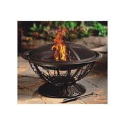 30 Wood Burning Firepit with Scroll Design
