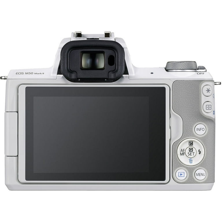 Canon EOS Mark M50ミラーレスカメラ ホワイト Canon EOS M50 Mark II (White) Body Only - Walmart.com