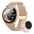 thumbnail image 1 of FoxBox- Smartwatch Para Mujer Reloj Inteligente Deportivo BW0608 Android / IOS 1.39" con red móvil caja 1.39manos de aleación dorada, malla dorada de acero inoxidable y bisel dorado de alloy, 1 of 8