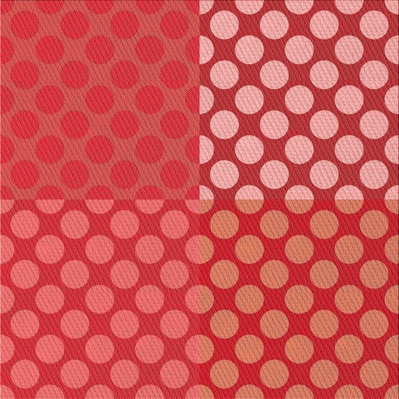 Ahgly Company Machine Washable Indoor Square Transitional Red Area Rugs, 5' Square
