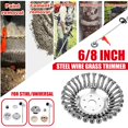 Steel Wire Grass Trimmer Head Garden Rounded Edge Weeds Trimmer Eater
