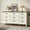 Burlywood & White, variant on YouTrend 9 Drawer Farmhouse Dresser,Wood Adult Rustic Chest of Drawer with Metal Handles for Bedroom Living Room Hallway,Burlywood & White