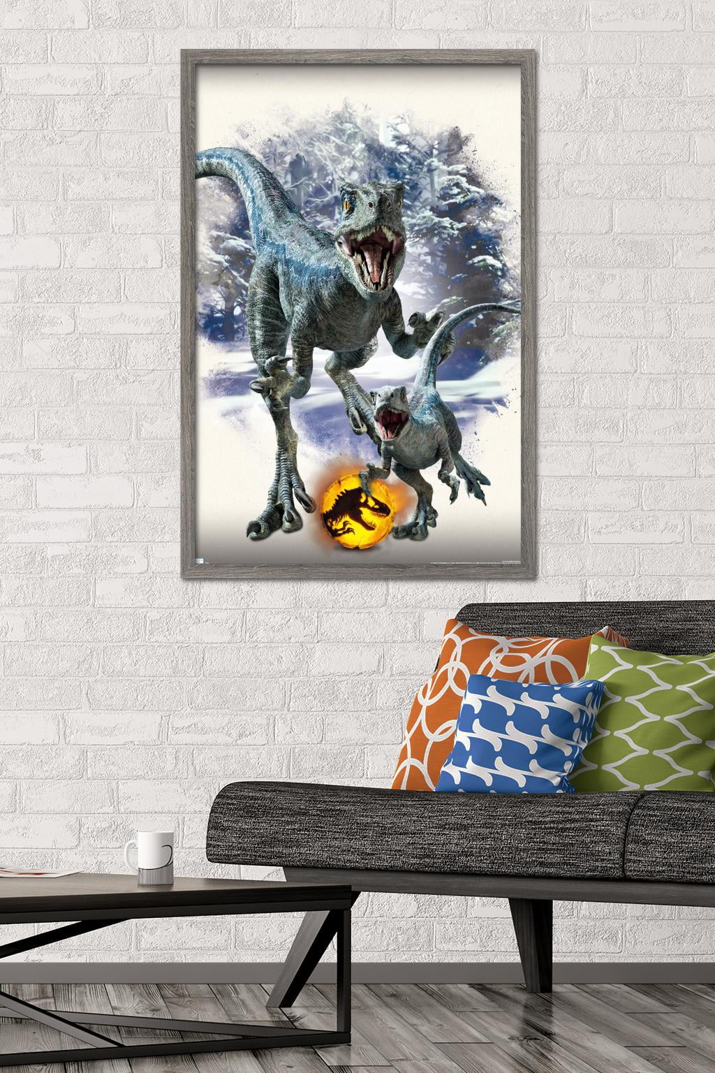 Jurassic World: Dominion - Blue and Beta Focal Wall Poster, 22.375" x 34" Framed