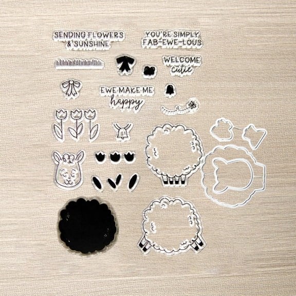 2026-2027 Clear Stamps and Cutting Dies Set — All-in-One Kit for Card Making, Scrapbooking & DIY Crafts, Compatible with Major Die Cutting Machines