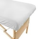 thumbnail image 4 of Sábanas Bajeras Body Linen Polialgodón Blanco Ajuste Espacioso para Mesa de Masaje, 4 of 4