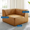 thumbnail image 7 of Modway Bartlett Vegan Leather Corner Chair in Tan, 7 of 7