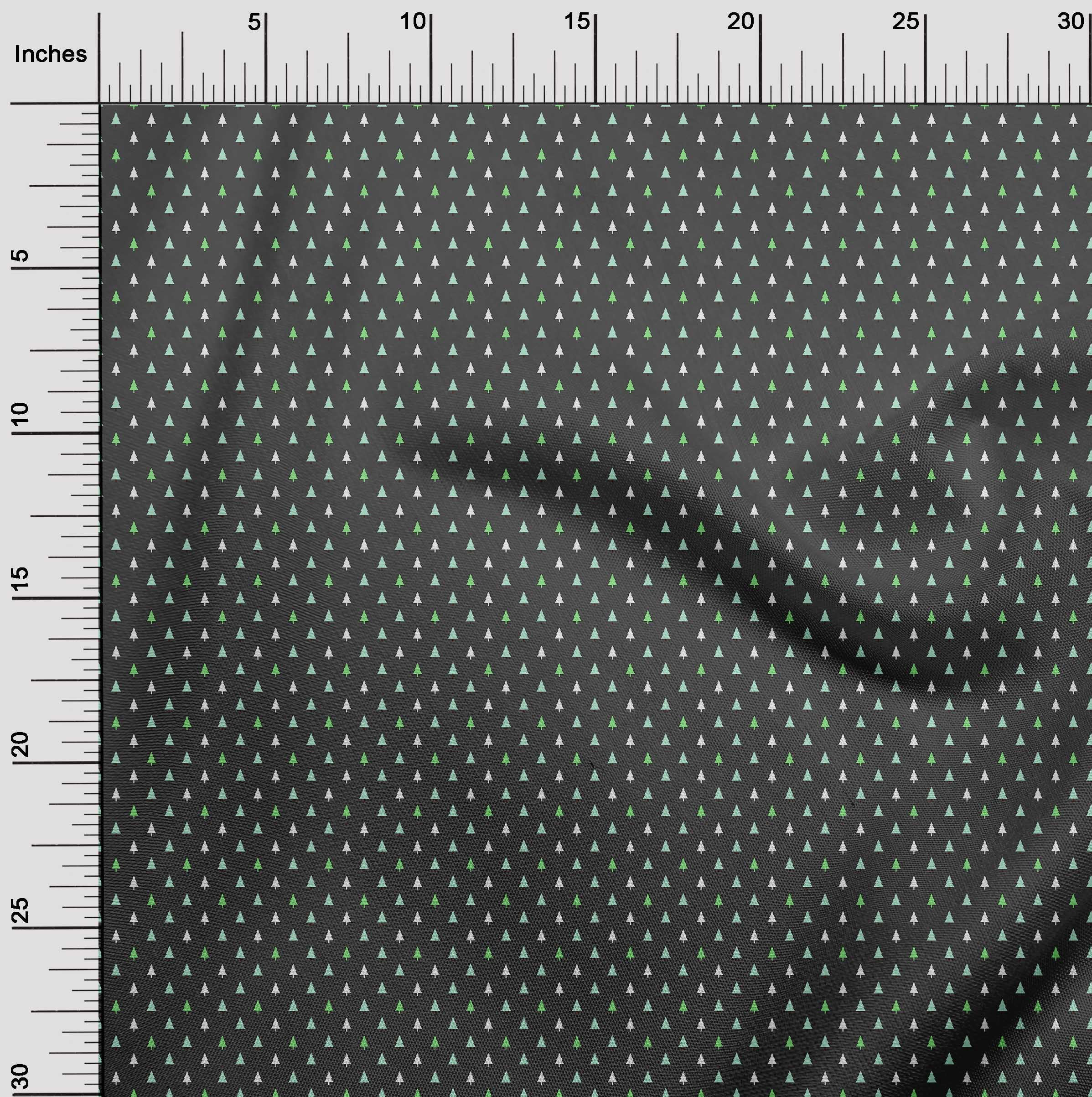 oneOone Polyester Spandex Gray Fabric Christmas Dress Material Fabric Print Fabric By The Yard 56 Inch Wide