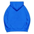 thumbnail image 6 of Fashionable Casual Solid Color Shoulder Style Half Zip Pocket Sweatshirt, Cozy Fleece Lined for Everyday, Sports, Travel, Blue L, Size S-XXXXXL, 6 of 9