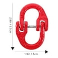 thumbnail image 2 of LOLIPPYY Connecting Link Safety Chain Attachment Red Alloy Steel Disassembly 1Pcs, 2 of 8
