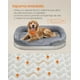thumbnail image 3 of Feandrea Cama para Perros Grandes, 106 x 76 x 18 cm, Funda Extraíble y Lavable, Forro Repelente al Agua, Bordes Elevados, Gris Claro, 3 of 5