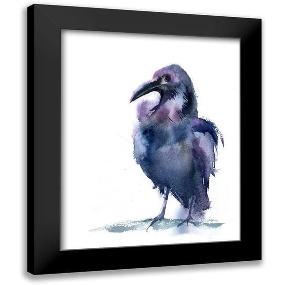 Shefranov, Olga 12x14 Black Modern Framed Museum Art Print Titled - Crow IV