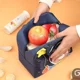 thumbnail image 2 of Bonita lonchera aislante, bolsa térmica portátil para refrigerador, lonchera térmica para niños, lonchera con patrón de cartón, bolsa bento, 2 of 5