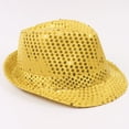 thumbnail image 4 of Slccxzc Adults Sequins Jazz Dance Hat with Necktie Sequin Fedora Hat Disco Hat Party Accessories, 4 of 7