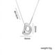 thumbnail image 2 of Collar con Letra Personalizada para Mujer | Collar con Inicial para Mamá | Joyería de Aleación Plateada | Colgante Ligero de 12 G, 2 of 2