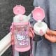 thumbnail image 2 of Vaso con pajita para niños de Sanrio Hello Kitty, bonito vaso doble para beber para escuela primaria, especial para la escuela, 2 of 5