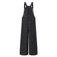 thumbnail image 3 of Musuos Women Loose Overalls, Floral Printed Pattern Sleeveless Square Collar Jumpsuit for Casual Daily, 3 of 8