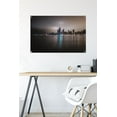 thumbnail image 6 of Cityscapes - Chicago, Illinois Skyline at Night Wall Poster with Pushpins, 22.375" x 34", 6 of 6