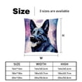 thumbnail image 5 of Shepherd Dog Decorative Pillows Covers Set of 2 - Unique Patterns, 16x16, 18x18, 20x20 Inches - Throw Pillow Covers for Home Decor, Bedroom, Living Room for Various Occasions, 5 of 6