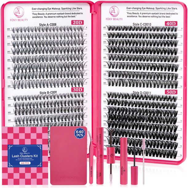 Eyelash Clusters Kit de extensiones de pestañas CCODDY 20D30D40D50D 9-16 mm