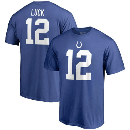 Andrew Luck Indianapolis Colts NFL Pro Line by Fanatics Branded Authentic Stack Name & Number T-Shirt -