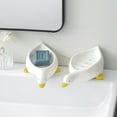 thumbnail image 5 of Cute Duck Inspired Soap Box Bathroom Sink Storage Organizer With Eco-Friendly Material Water Drainage Design Moderate Size Fits All Kinds Of Soaps, 5 of 7