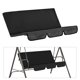 thumbnail image 4 of Funda de asiento de columpio Sunnimix para jardín exterior 3 personas Negro, 4 of 7
