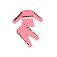 thumbnail image 3 of Bagilaanoe 2pcs Toddler Baby Girl Long Pants Set Leopard Print Long Sleeve T-Shirt Tops + Trousers 1T 2T 3T 4T 5T 6T Kids Casual Outfits, 3 of 9
