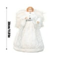 thumbnail image 3 of Christmas Tree Topper 12" Angel Tree Topper Angel Topper for Christmas Tree Christmas Decorations for Holiday Home Indoor Yellow Dress, 3 of 8