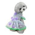 thumbnail image 2 of Visland Puppy Dress Breathable Comfy Net Yarn Pretty Floral Dog Princess Dress for Summer, 2 of 8