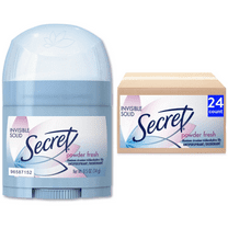 Secret Invisible Solid Female Antiperspirant Deodorant, Powder Fresh, 0.5 oz. (Pack Of 24)