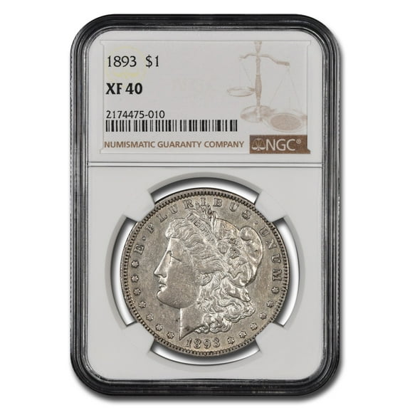 1893 Morgan Dollar XF-40 NGC