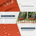 thumbnail image 3 of Kimunuk 6Pcs Outdoor Chair Cushions Slipcovers, 19" x 19" Orange Replacement Waterproof Non-Slip Patio Seat Cushion Covers with Handle, Covers Only, 3 of 7