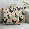 thumbnail image 3 of COMIO  Farmhouse Pillow Covers Farm Rooster Animal Decorations Pillow Covers, Black Stay Awhile Cushion Case Gifts for Home Decor for Couch Bed Sofa, 3 of 5
