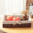 thumbnail image 4 of Woven Baskets Picnic Basket Storage Bread Plate Paper Rope Storage Basket for Pastries Lunch Appetizer Breakfast,C, 4 of 7