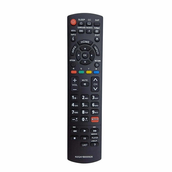 New N2QAYB000926 TV Remote for Panasonic TC-42AS630 TC-42AS630U TC-L50E60