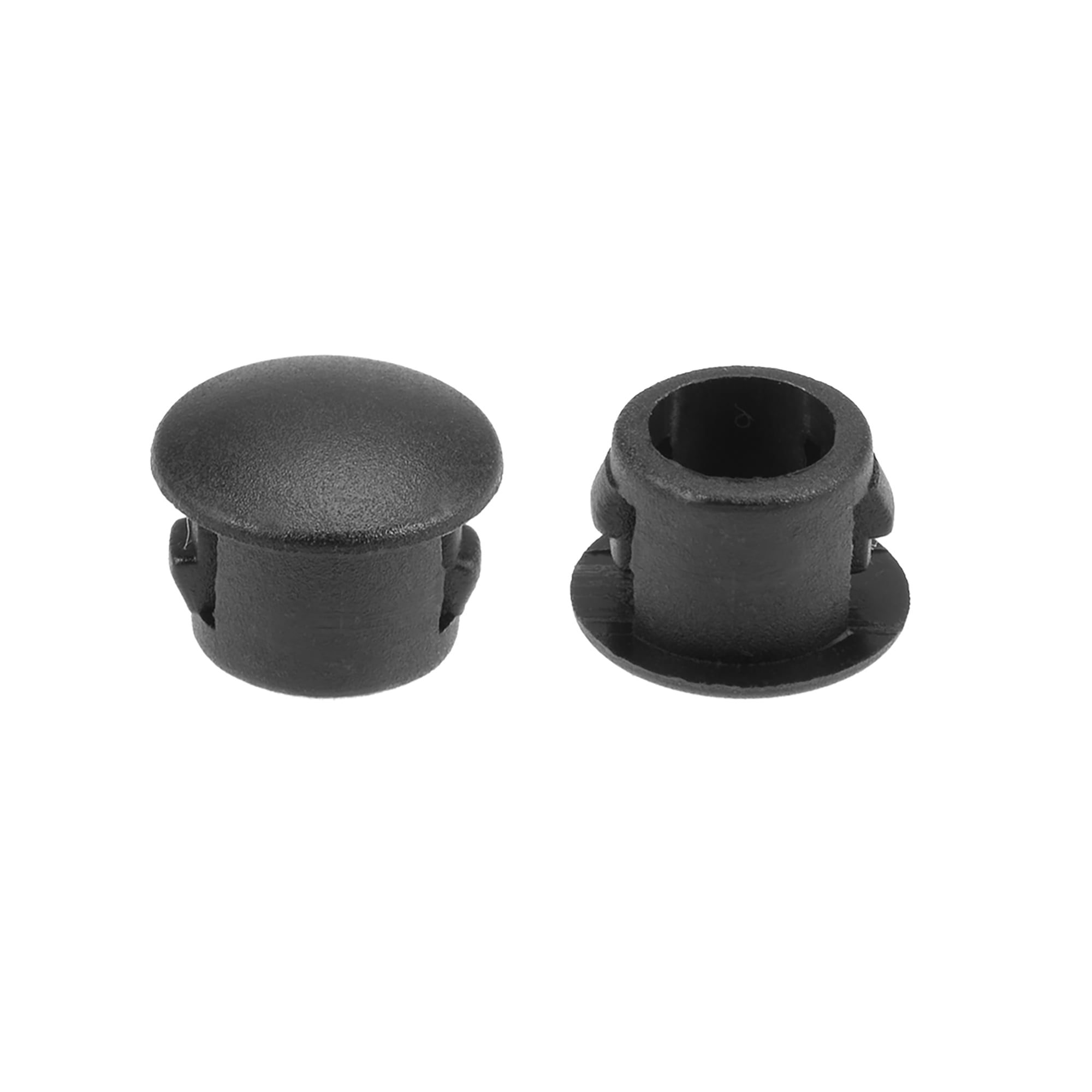 Orifice plugs Black plastic 10 mm Snap fit Locking hole tube lock Washing type Panel plugs 100 pieces 3/8 in. 